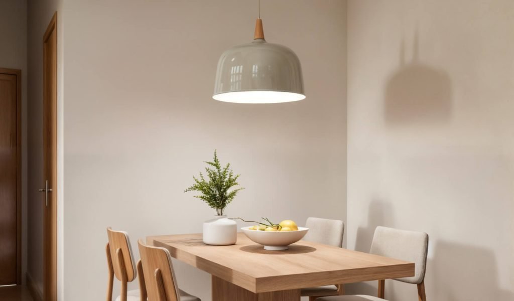 Sala de jantar moderna com madeira – Luana Taquary